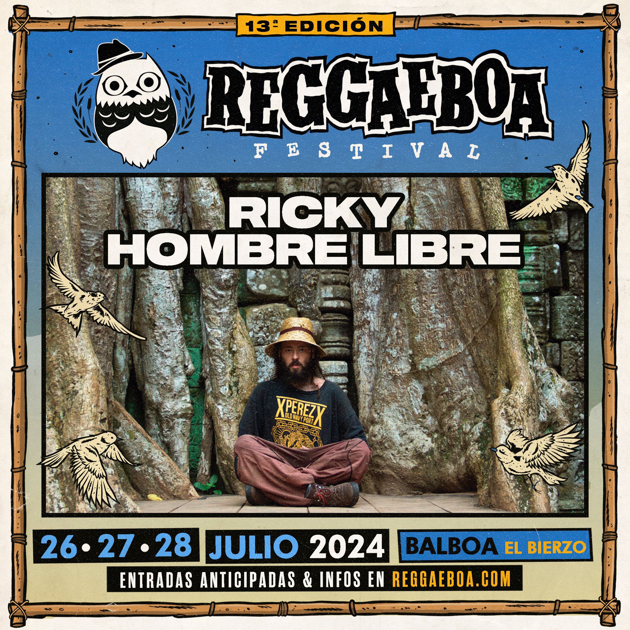 Cartel del concierto en Balboa